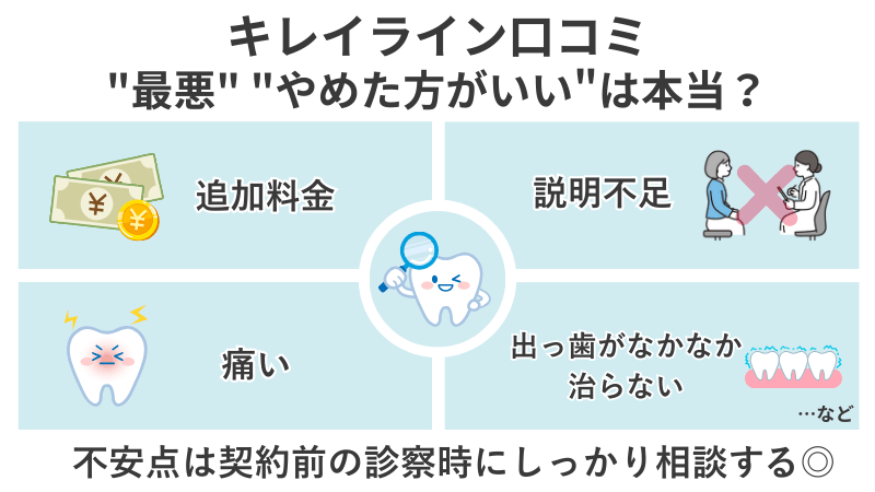 キレイラインの最悪という口コミ例