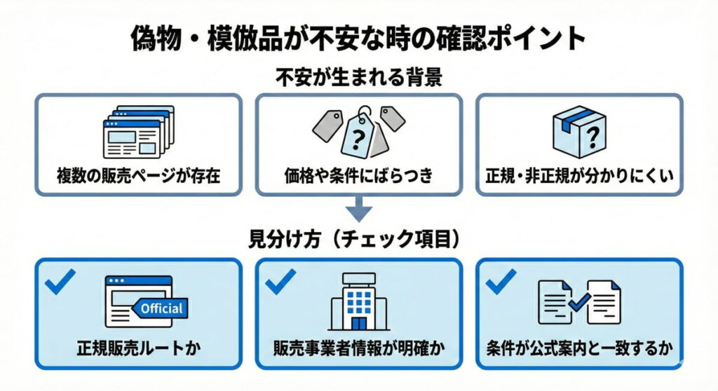 「奇跡の歯ブラシ」の偽物や模倣品が不安な時の確認ポイント（正規販売・事業者情報・条件一致）